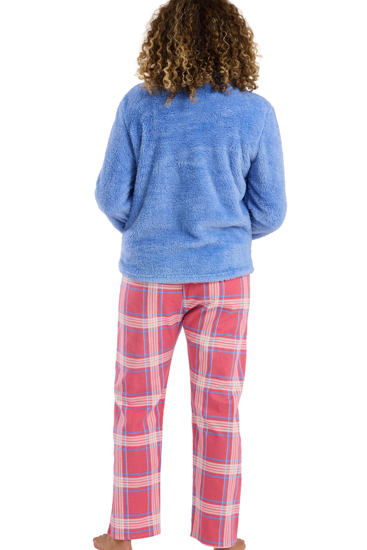 Lizzie Cosy Fleece Top & Brushed Cotton Pant Pyjama Set
