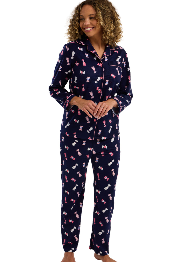 Playful Pooch  Cosy Brushed Cotton Printed Pyjama Set