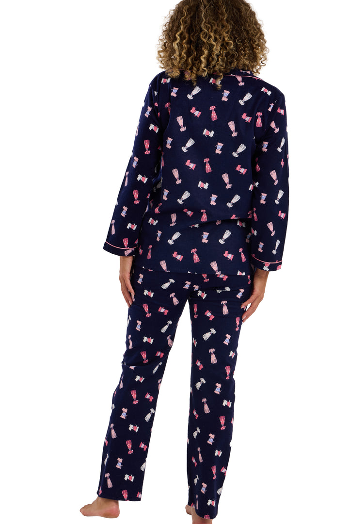 Playful Pooch  Cosy Brushed Cotton Printed Pyjama Set