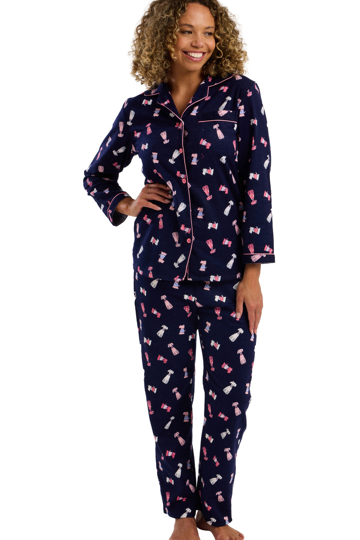 Playful Pooch  Cosy Brushed Cotton Printed Pyjama Set