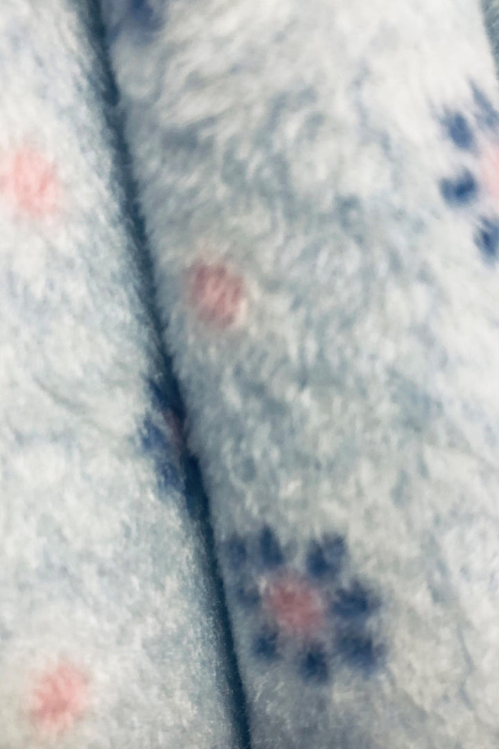 Pretty Geometric Print Soft  Fleece Revere Pyjama Set