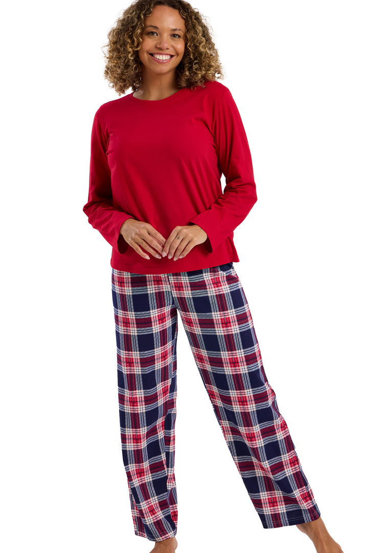 Rosie Pure Cotton Jersey Long Sleeve Pyjama Set