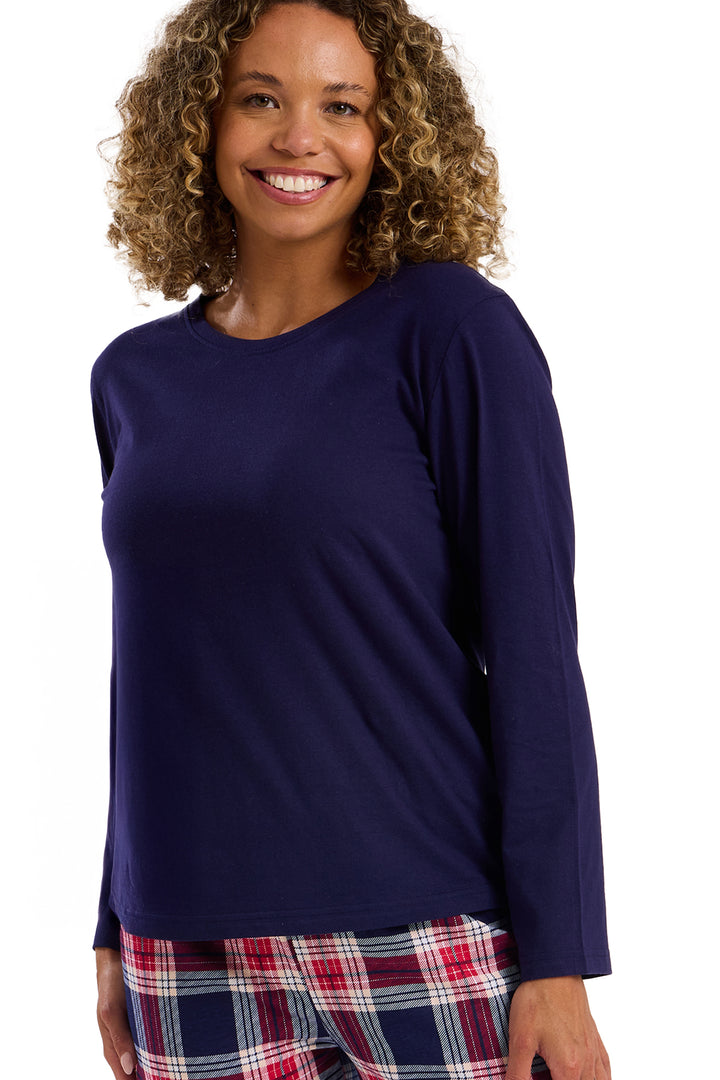 Rosie Pure Cotton Jersey Long Sleeve Pyjama Set