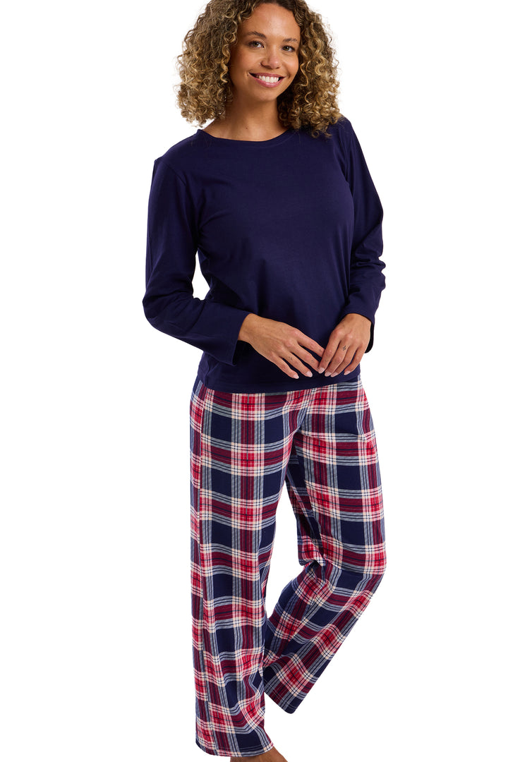 Rosie Pure Cotton Jersey Long Sleeve Pyjama Set