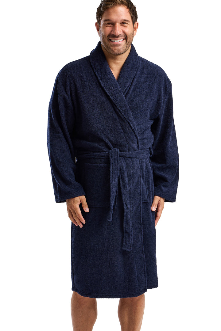 West Ridge Aberford Soft Towelling  Shawl Collar Robe