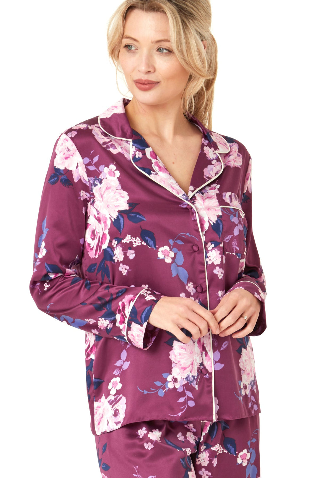 Astara Printed Piped Pyjama