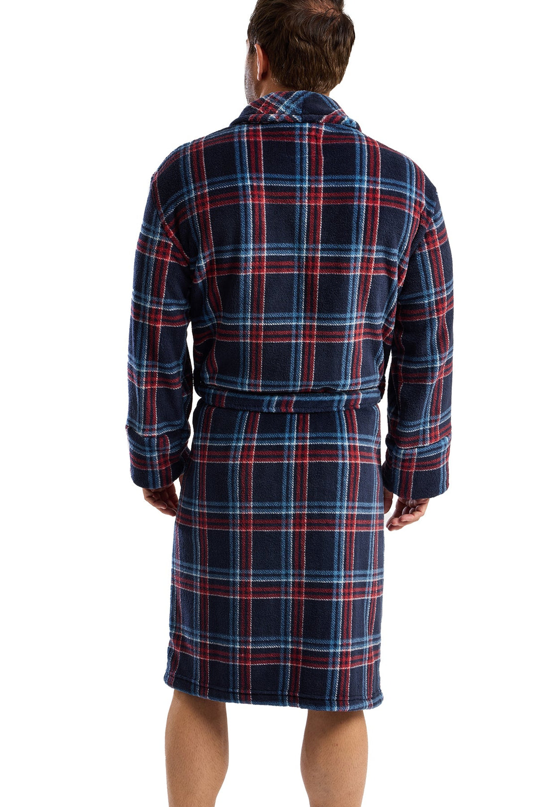 West Ridge Farsley Cosy & Warm Printed Fleece Shawl Collar Robe