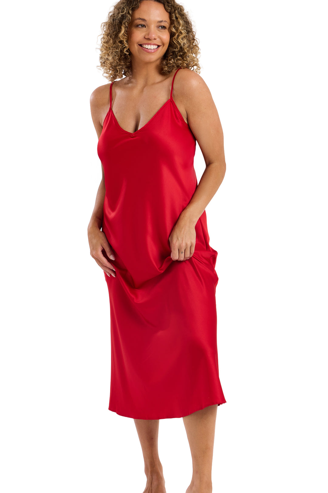 Samsara Long Satin Chemise