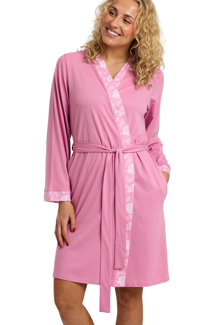 Pineapple Trim  Soft & Comfy Short Kimono