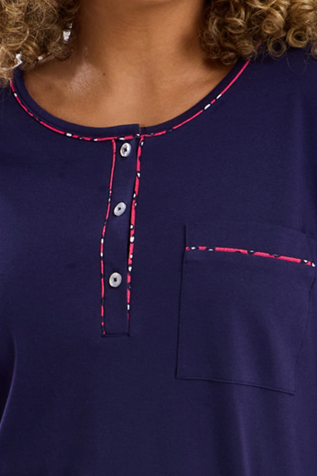 Jade Animal Trim Soft & Cosy Nightshirt