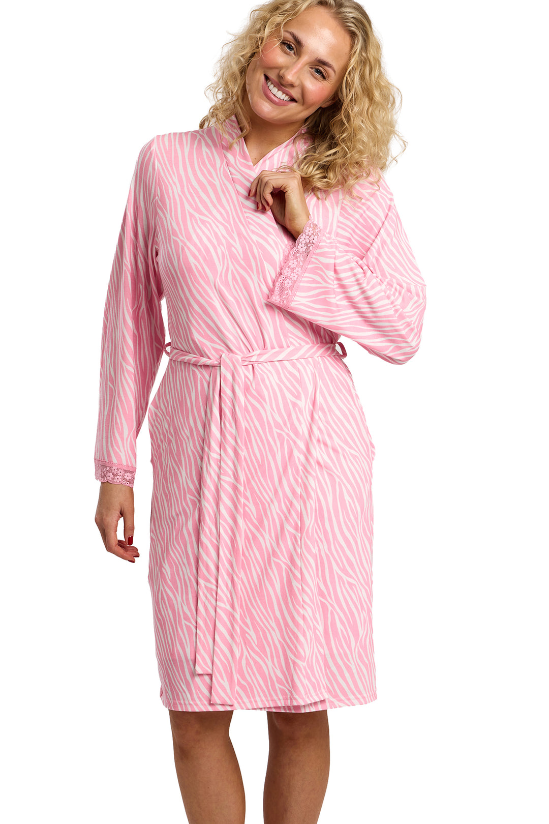 Soft & Stretchy Zebra Print Jersey Kimono