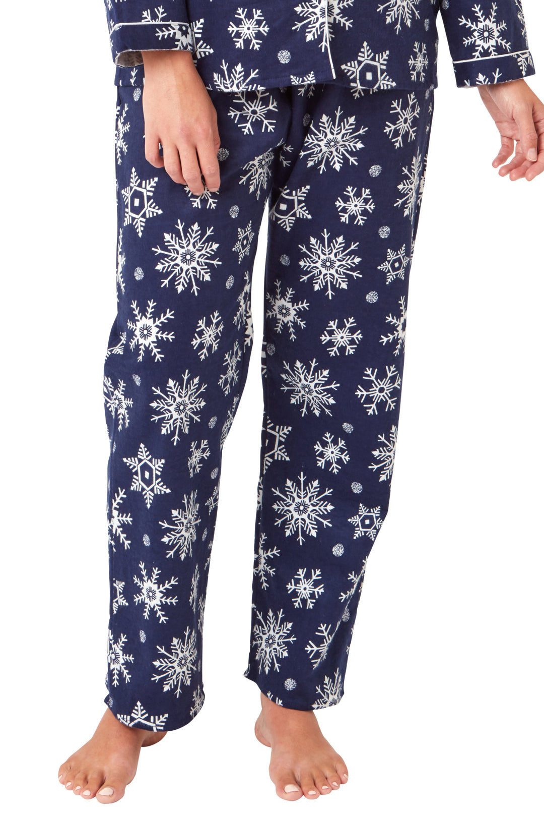 Cosy Snowflake Brushed Cotton Printed Pyjama Set