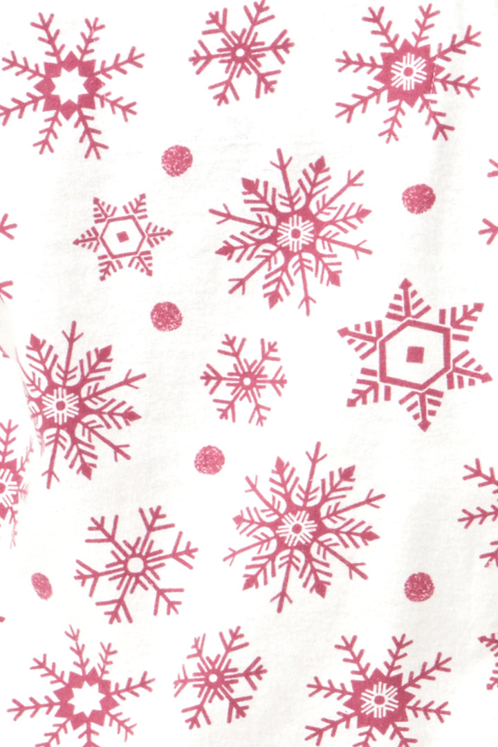 Cosy Snowflake Brushed Cotton Printed Pyjama Set