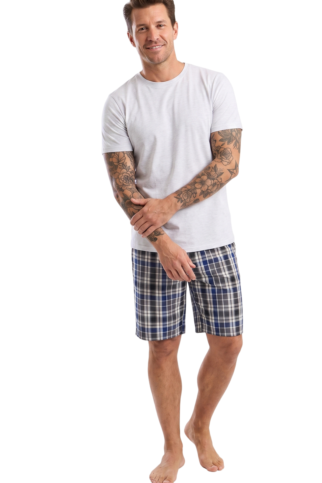 West Ridge Relaxed Tee Shirt & Woven Shorts Pyjama Set