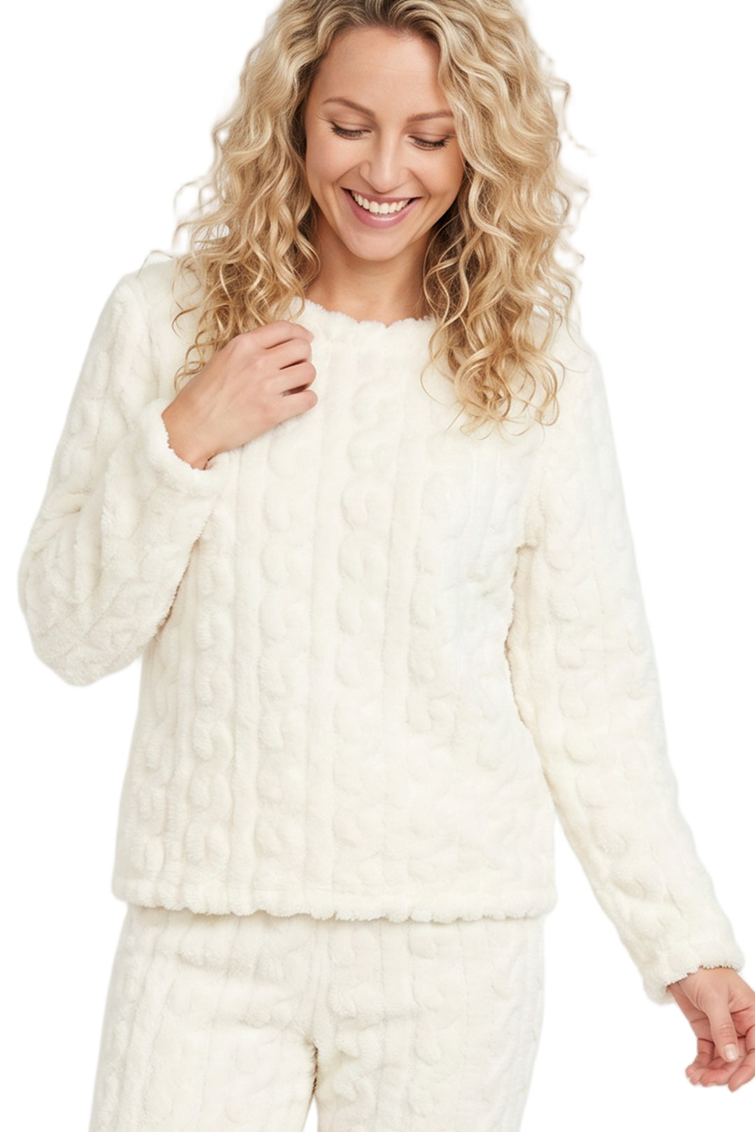 Cosy Cable Fleece Loungewear Set