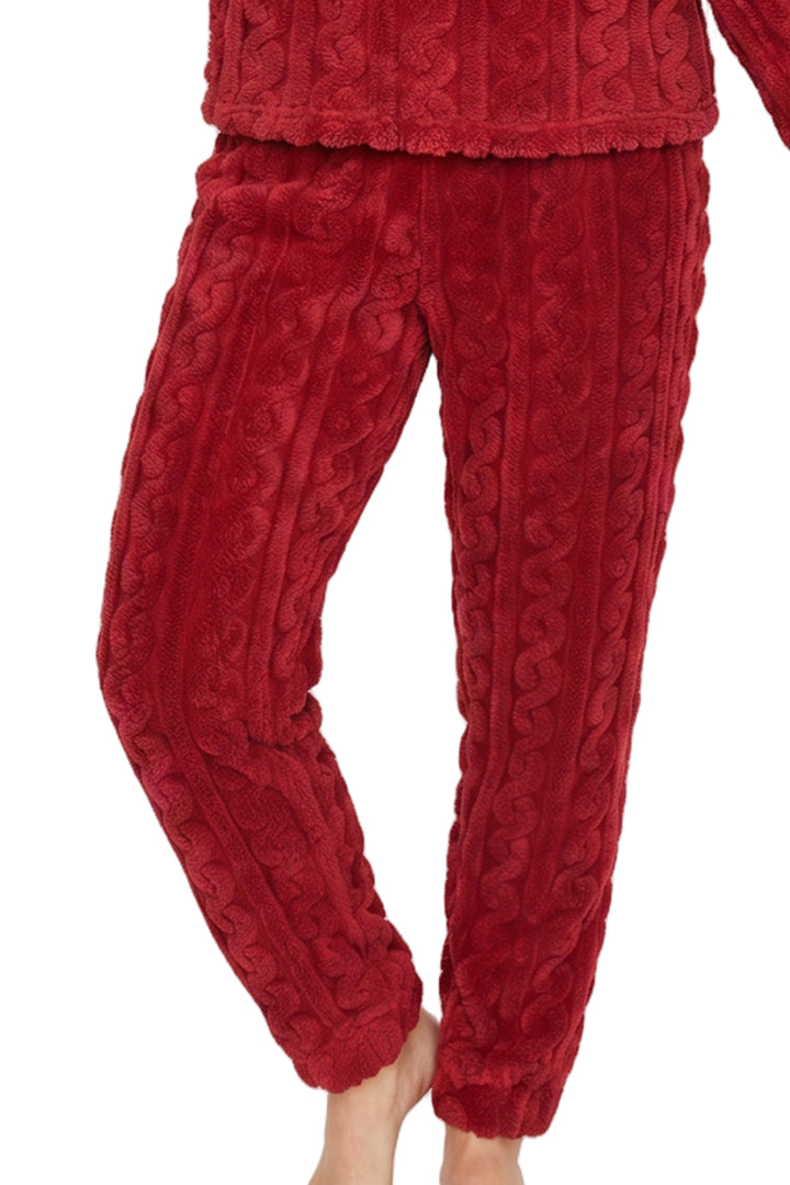 Cosy Cable Fleece Loungewear Set