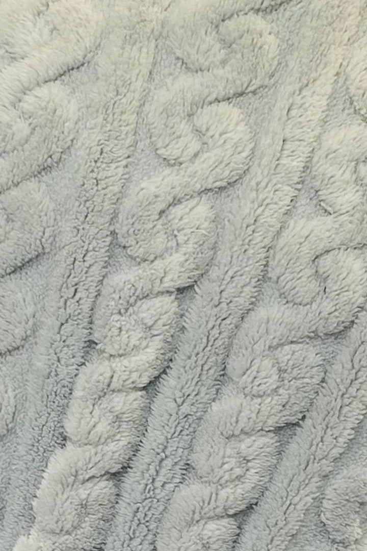 Cosy Cable Knit Fleece Robe