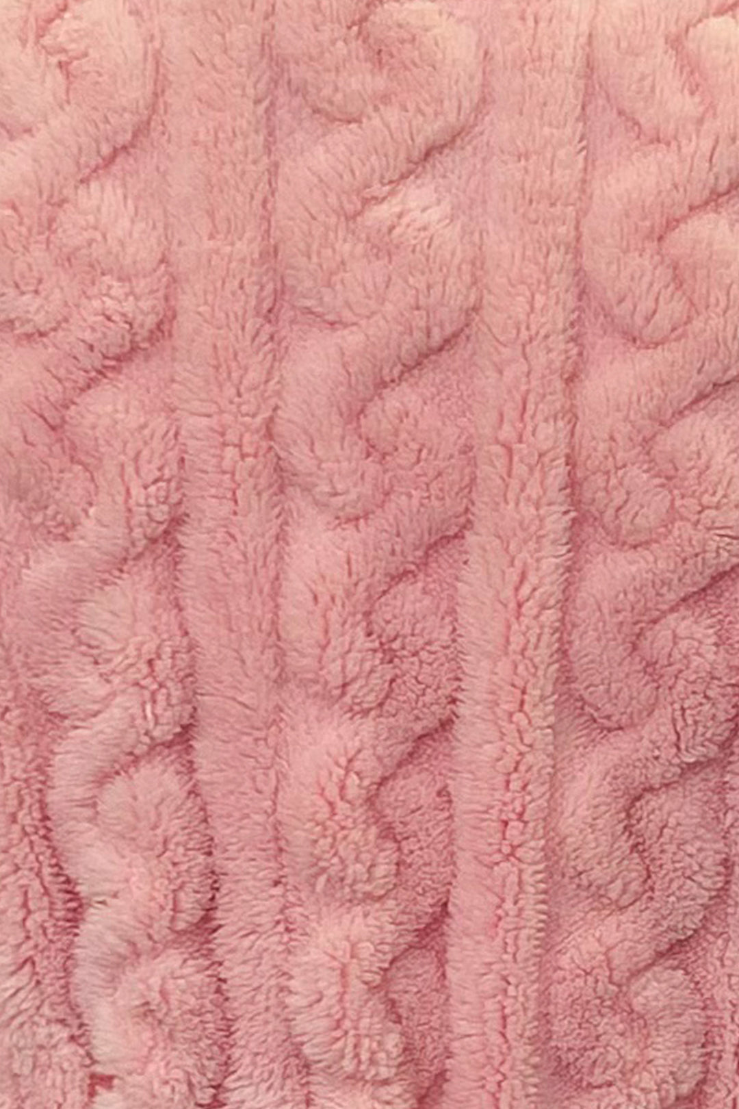 Cosy Cable Knit Fleece Robe