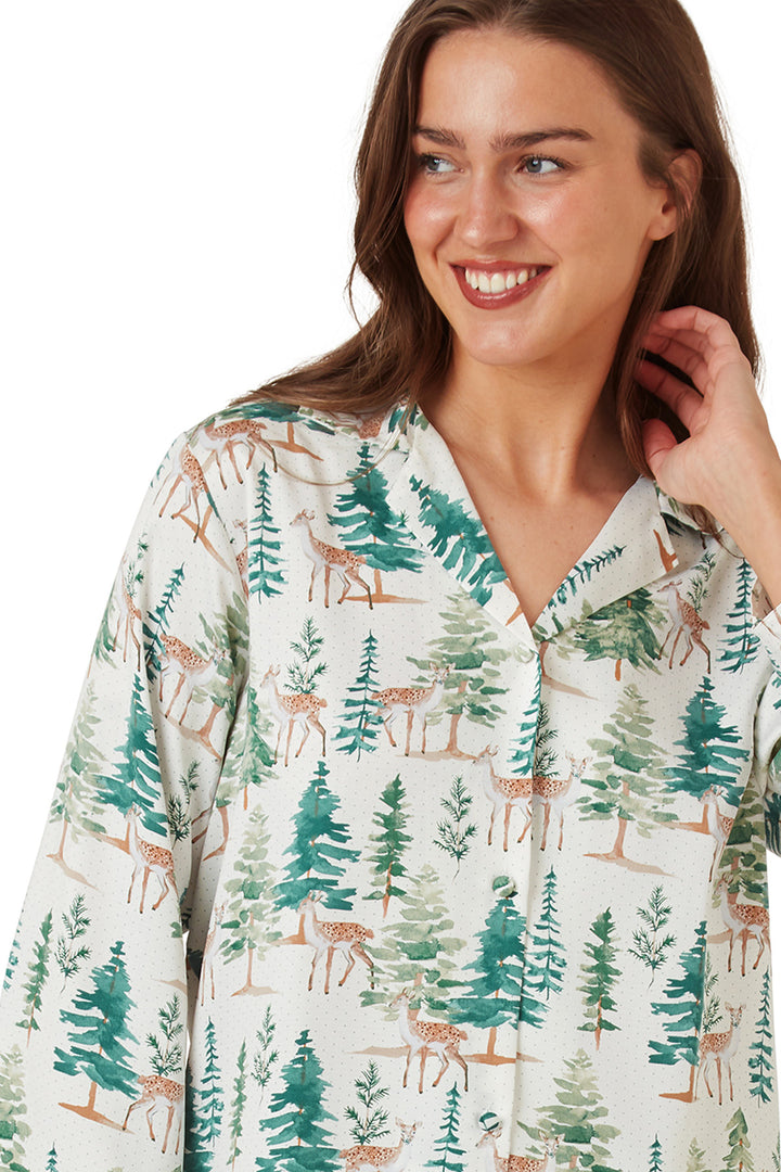 Astara Luxe Satin Print Pyjama