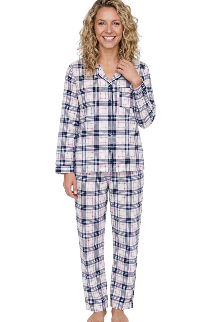 Cosy Check Brushed Cotton Pyjama Set