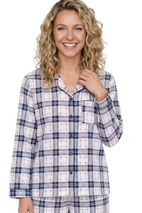 Cosy Check Brushed Cotton Pyjama Set