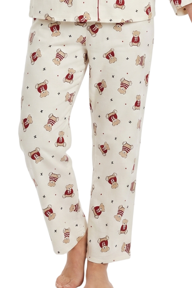 Cute Ted Brushed Cotton Pyjama Set