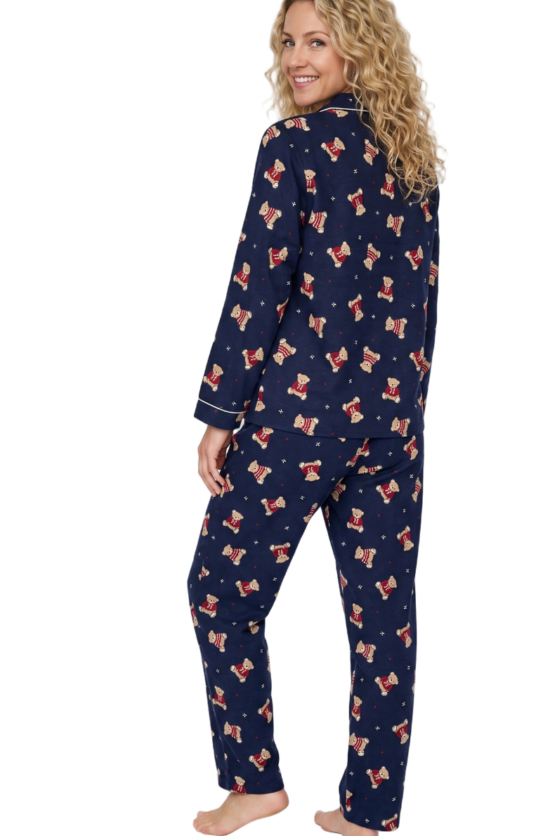 Cute Ted Brushed Cotton Pyjama Set