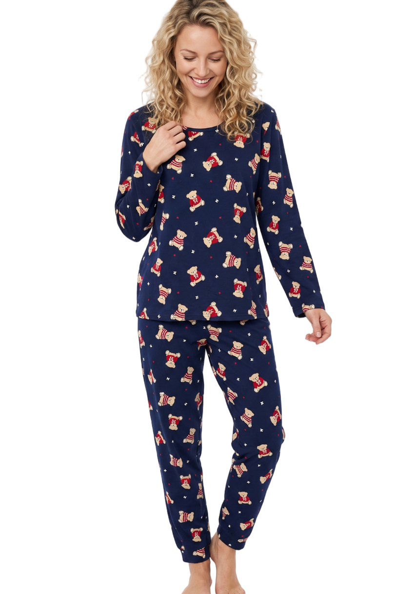 Cute Ted Pure Cotton Jogger Pyjama Set