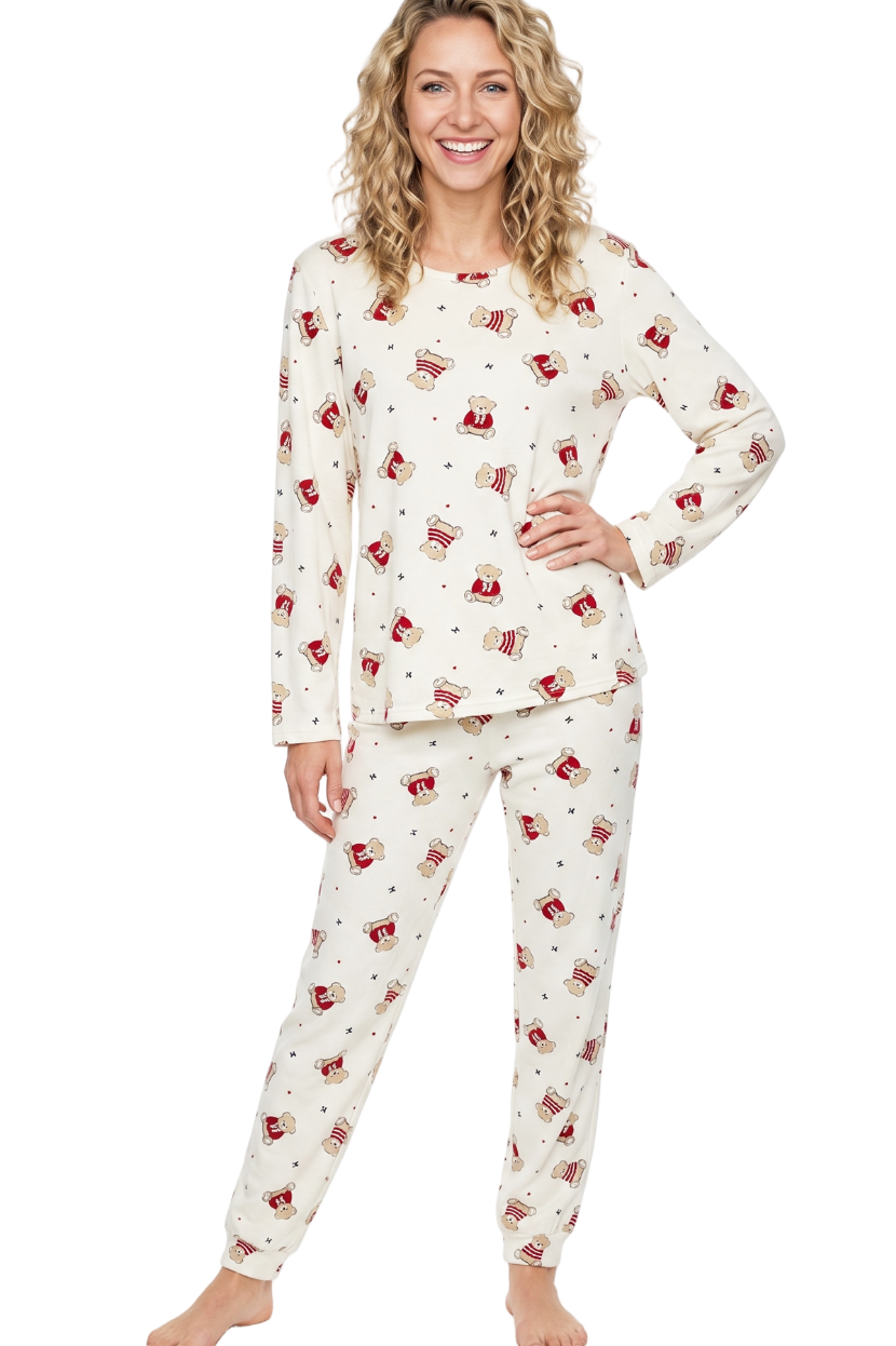 Cute Ted Pure Cotton Jogger Pyjama Set