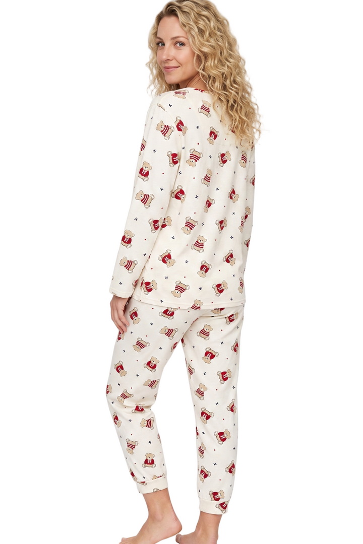 Cute Ted Pure Cotton Jogger Pyjama Set