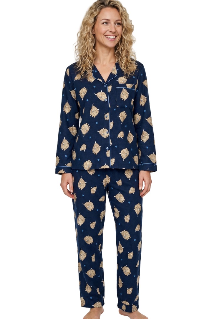 Cosy Cow Brushed Cotton Pyjama Set