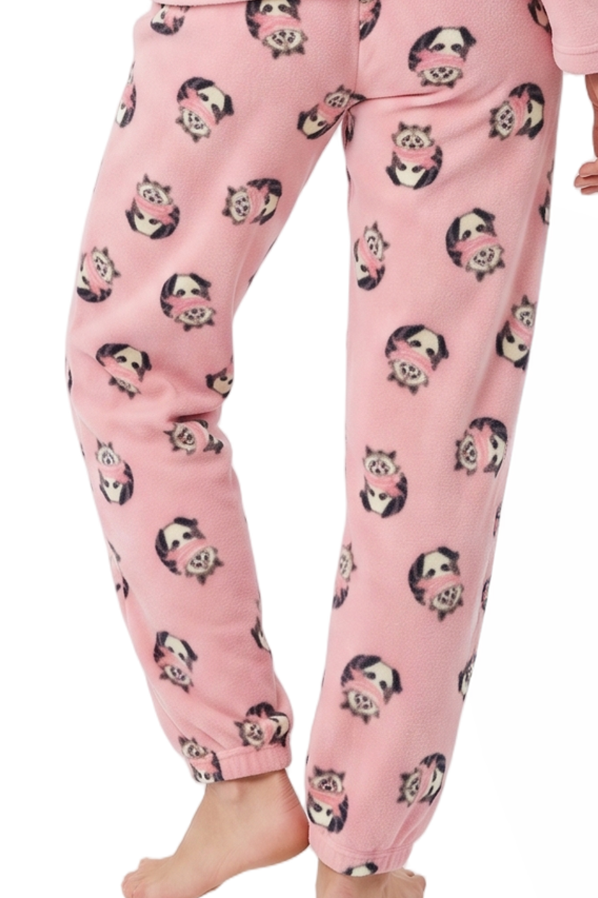 Dreamy Raccoon  Applique Fleece PJ Set