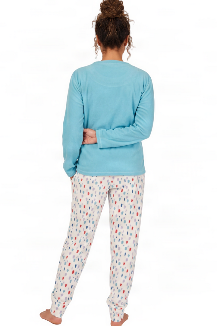 Colourful Spot Microfleece Pyjama Set
