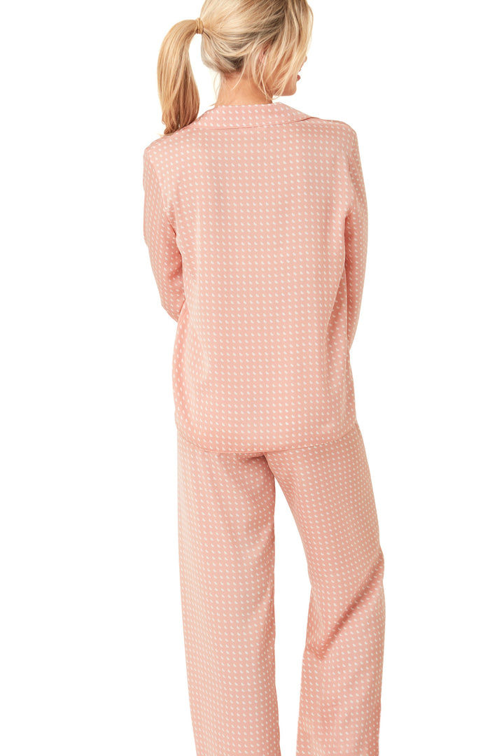 Indigo Sky Edit Moon Print Piped Pyjama Set