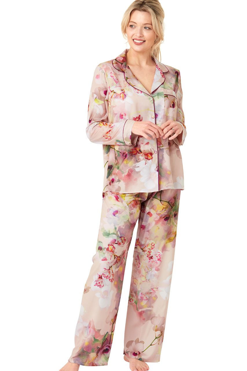 Indigo Sky Edit Luxe Print Satin Pyjamas