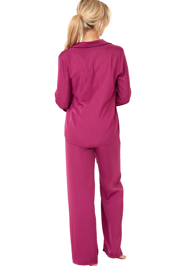 Indigo Sky Edit Magenta Light Satin Pyjama