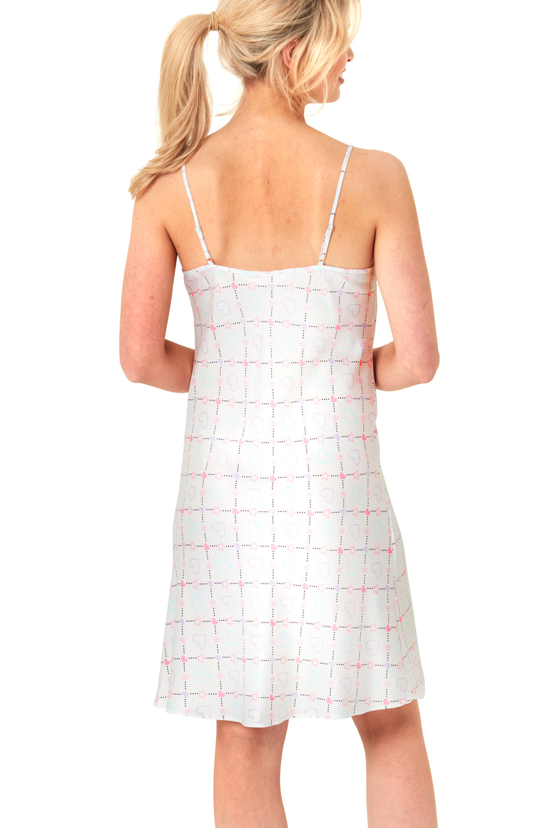 Indigo Sky Edit Multi Heart Check Short Chemise
