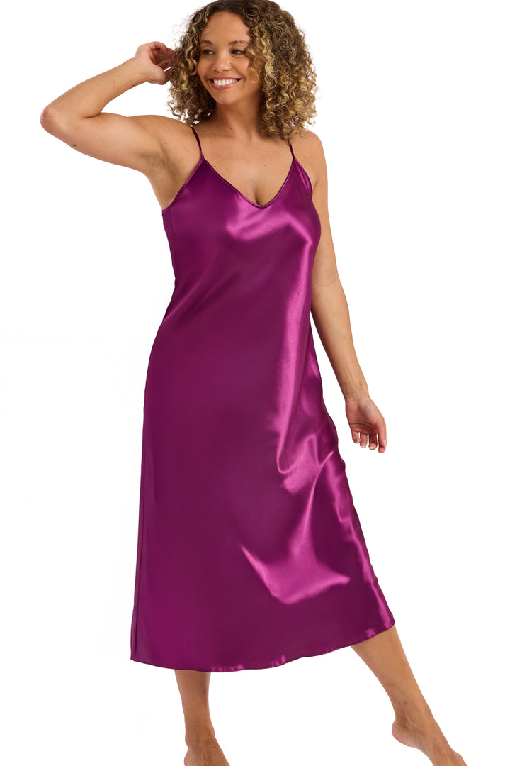 Indigo Sky Lana Long Satin Nightdress