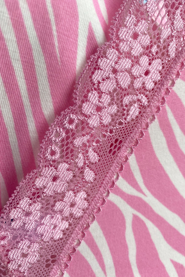 Soft & Stretchy Zebra Print Jersey Chemise