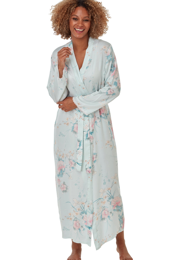 Watercolour Oriental Floral Pure Viscose Wrap