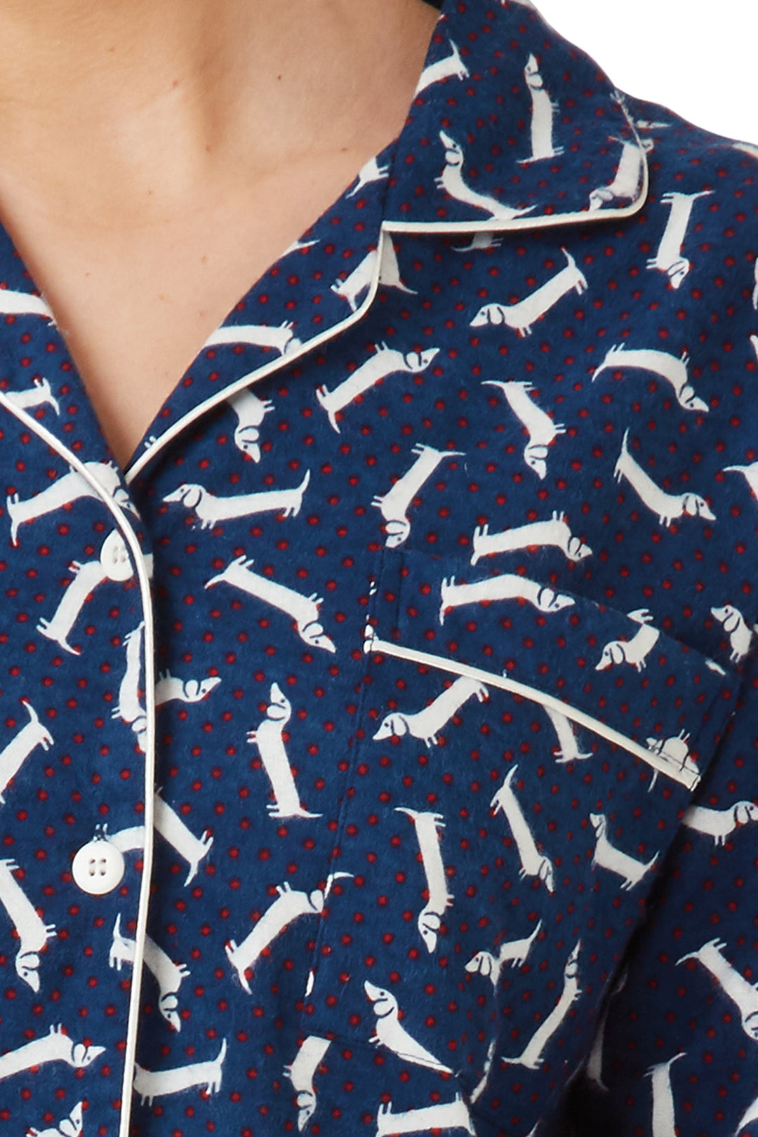 Dotty Dachshund Wincy Cotton Pyjama, Get Cosy All Year Round