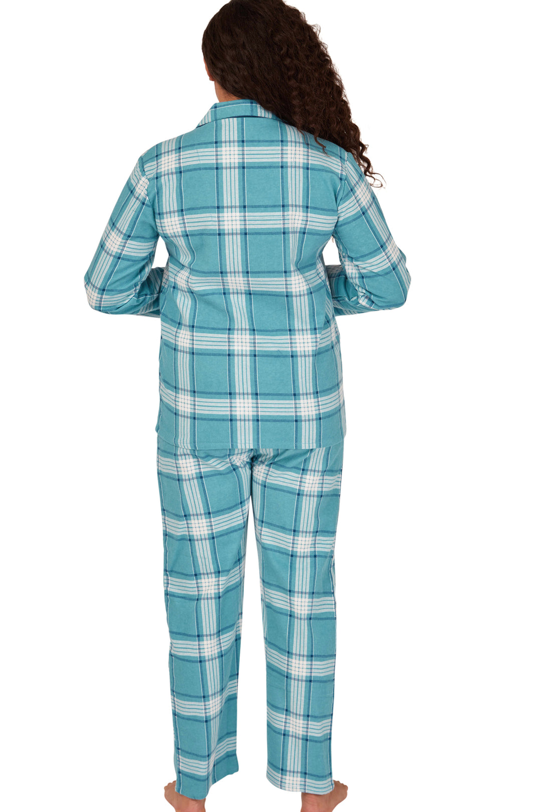 Pyjamas - Blue/Green Check (brushed)