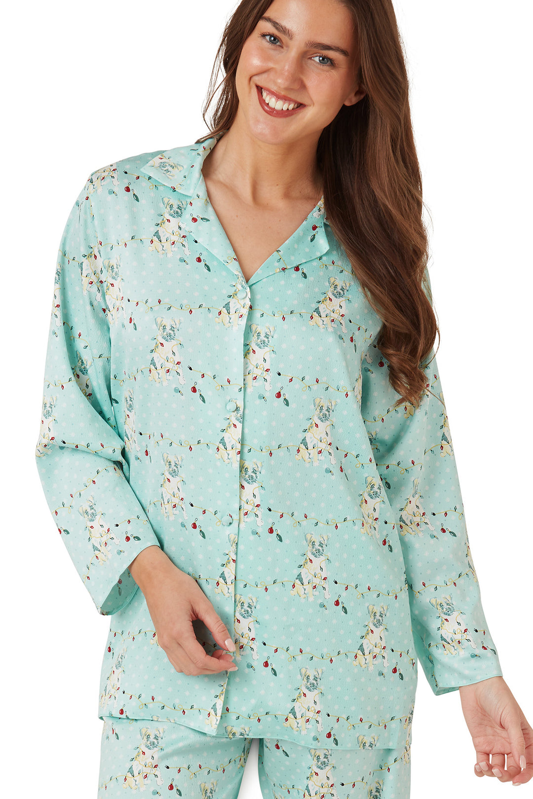 Astara Luxe Printed Piped Pyjama