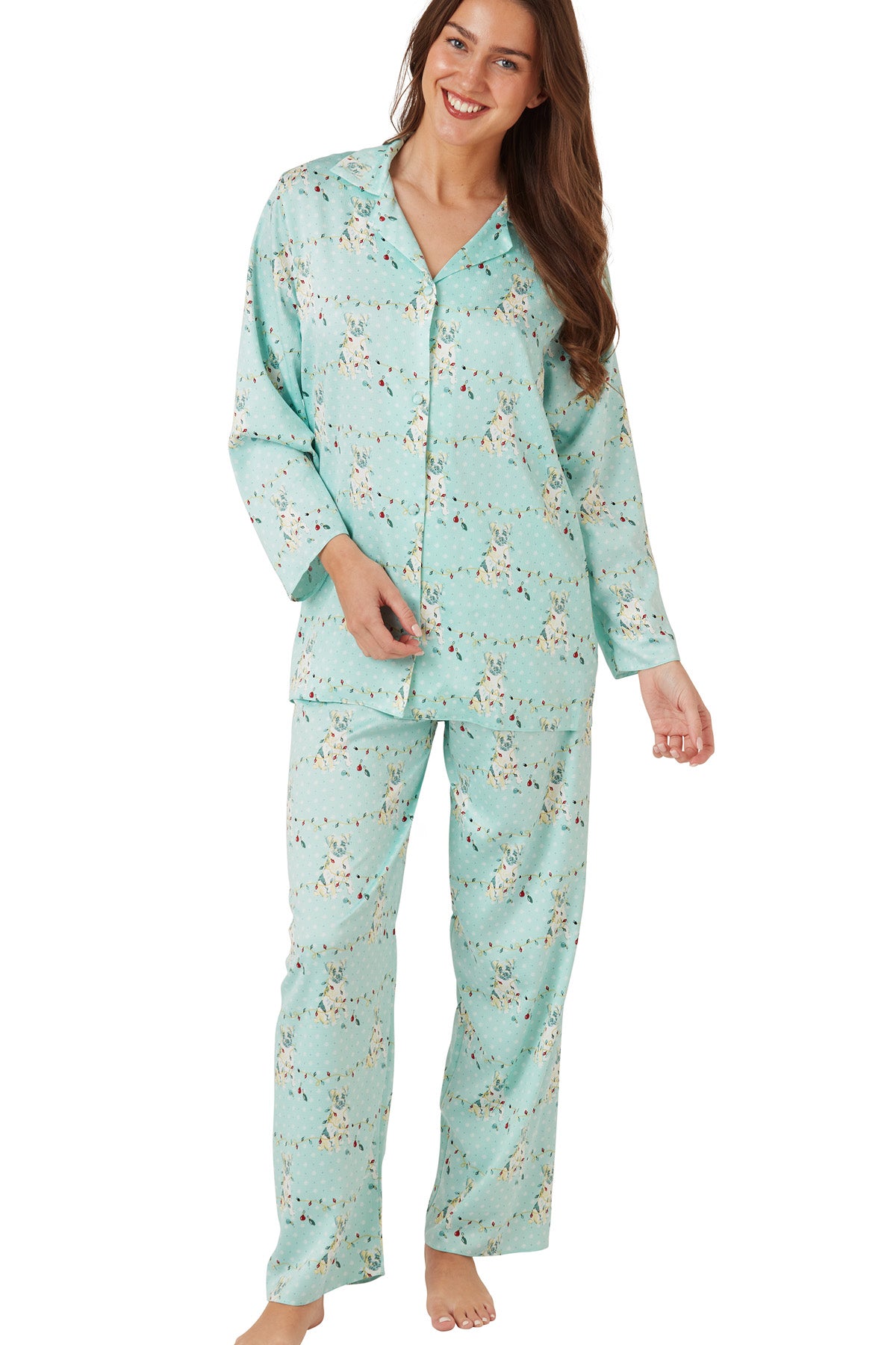 Astara Luxe Printed Piped Pyjama