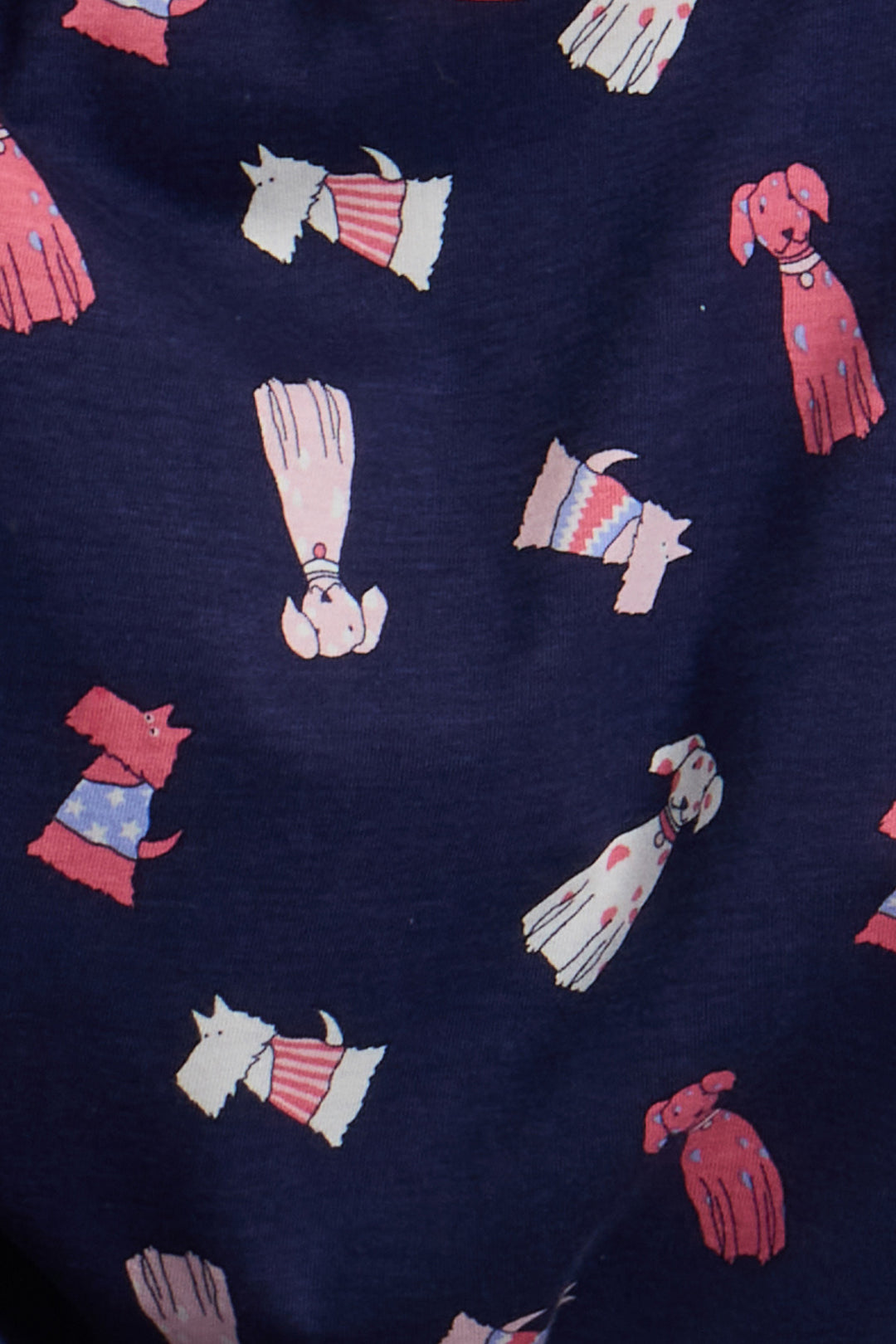 Playful Pooch  Knitted Cotton Cosy Nightshirt