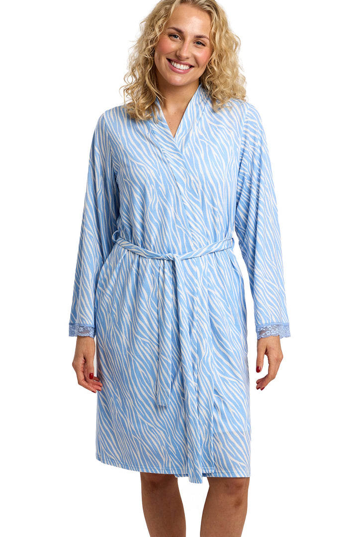 Soft & Stretchy Zebra Print Jersey Kimono