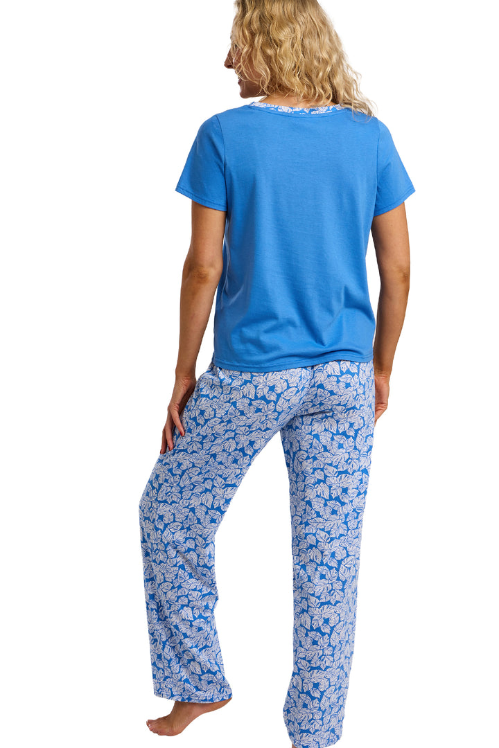 Palm Print Cotton Rich Jersey Pyjama Set