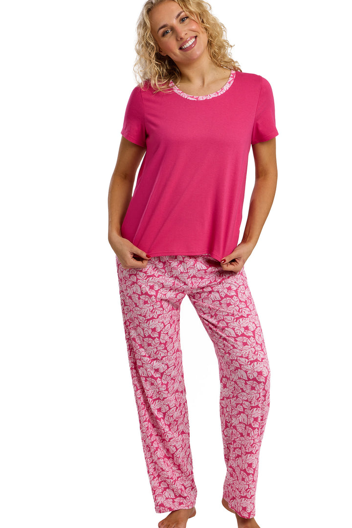 Palm Print Cotton Rich Jersey Pyjama Set