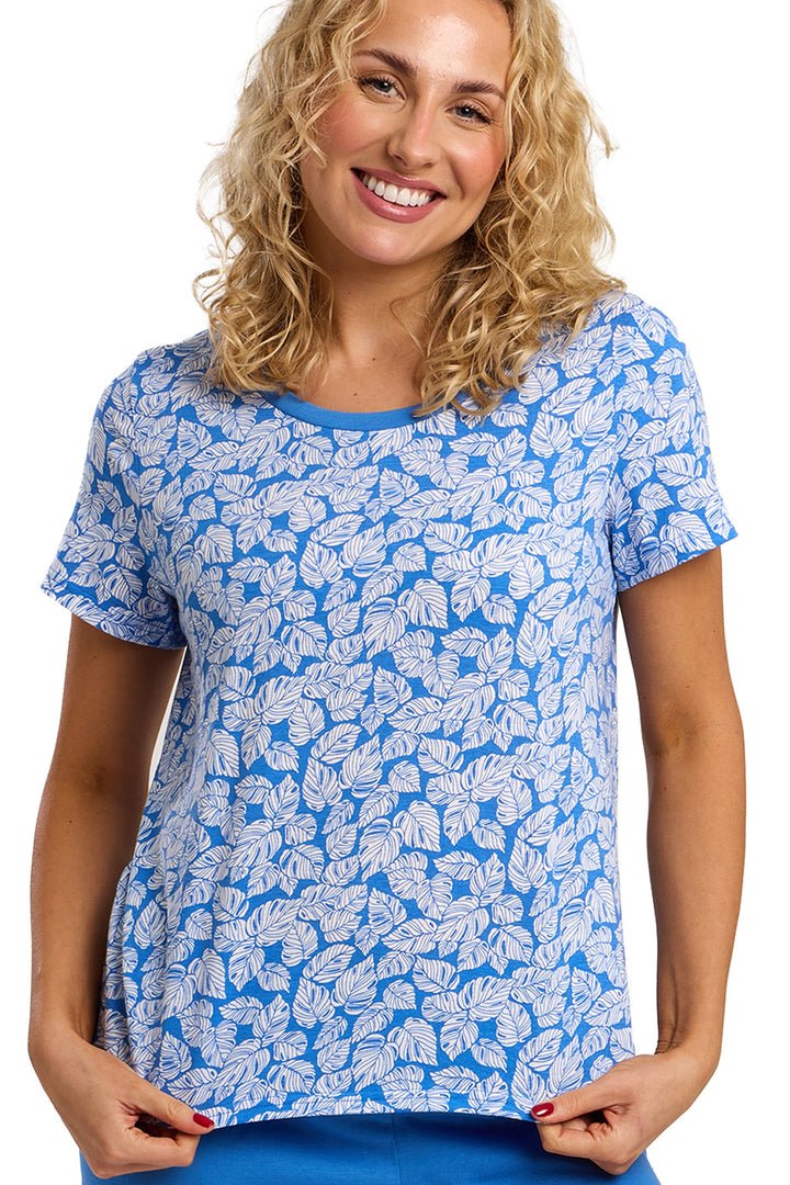 Palm Print Soft Jersey Short Pyjama Set