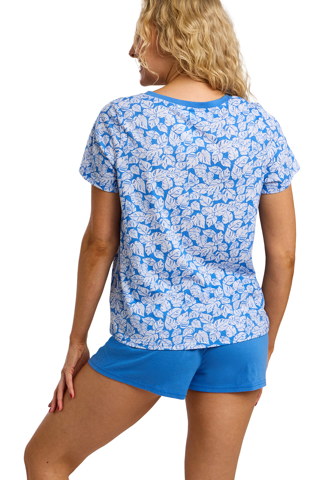 Palm Print Soft Jersey Short Pyjama Set